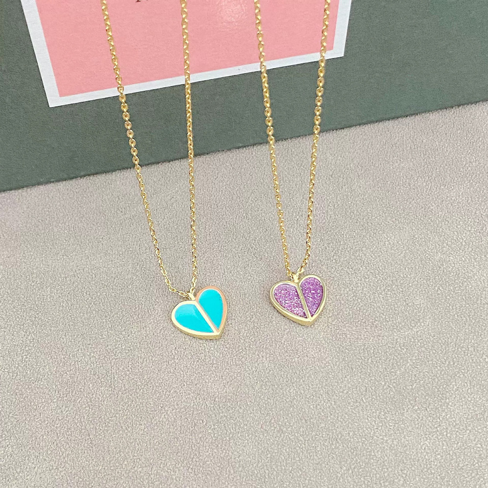 kate spade Heart Enamel Necklace